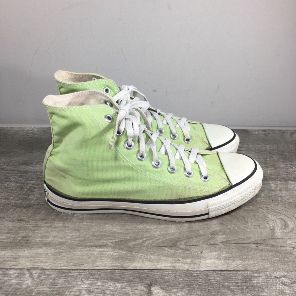 Converse All Star Chuck Taylor Lime Green Mens Hi-Top Sneakers Kicks Shoes 7.5